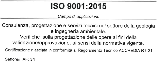 SGI Ingegneria S.r.l. ha ottenuto la certificazione alla Validazione della Progettazione (UNI CEI EN/ISO 9001)